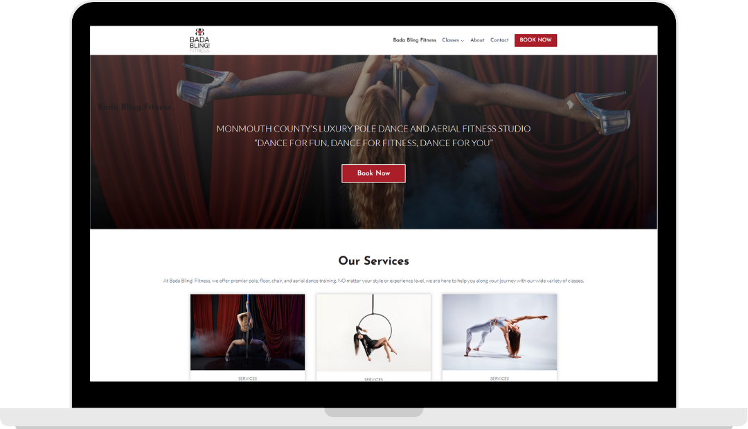 Web Design 4 Bada Bling Fitness Web Design
